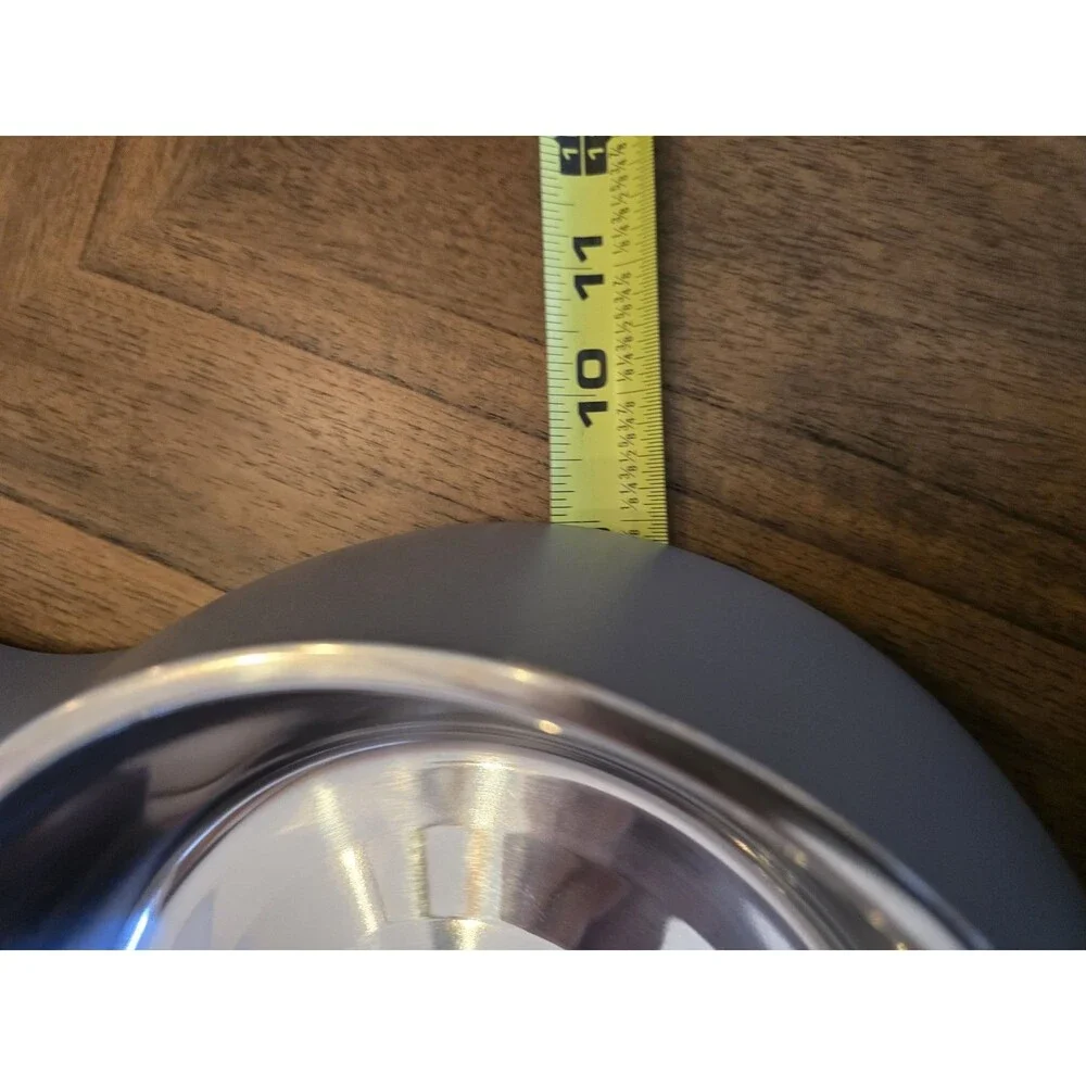 Heavy Duty Double Dog Bowl Feeder Large XL Removable Stainless Steel NWOT